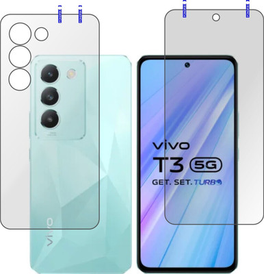 Cinzia Front and Back Tempered Glass for Vivo T3 5G(Pack of 2)