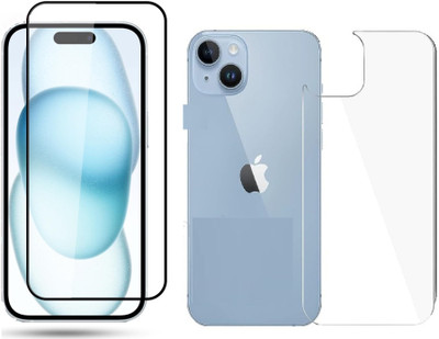 4 YARDS Front and Back Tempered Glass for iPhone 15 (D-Plus)(Pack of 1)
