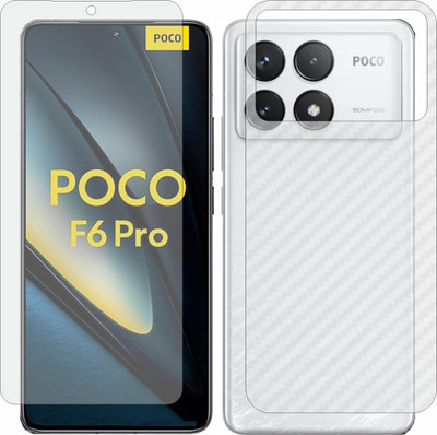 Fasheen Front and Back Tempered Glass for Poco F6 Pro(Pack of 2)