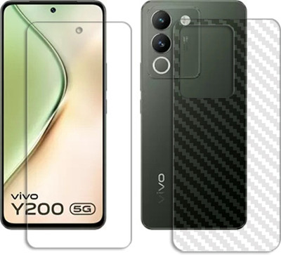 MUTAALI Front and Back Tempered Glass for vivo Y200 5G(Pack of 1)