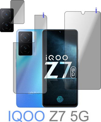 Cinzia Front and Back Tempered Glass for IQOO Z7 5G(Pack of 2)