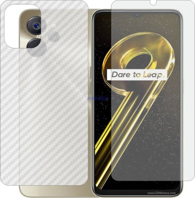 Fasheen Front and Back Tempered Glass for REALME 9i 5G RMX3612 (Front Matte Finish & Back 3d Carbon Fiber)(Pack of 2)