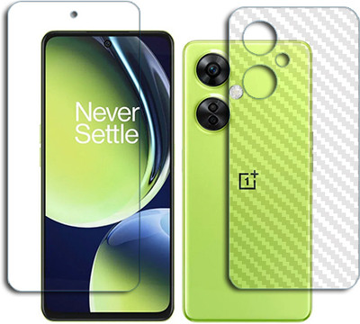 SOMTONE Front and Back Tempered Glass for OnePlus Nord CE 3 Lite FRONT BACK(Pack of 1)