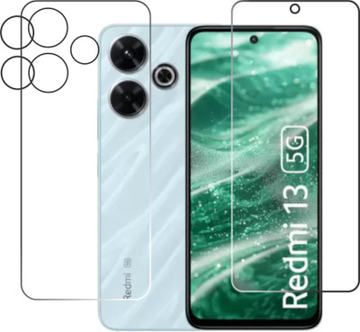 chakoor Front and Back Tempered Glass for Redmi 13 5G(Pack of 2)
