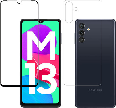 Vatsin Front and Back Tempered Glass for Samsung Galaxy M13(Pack of 2)