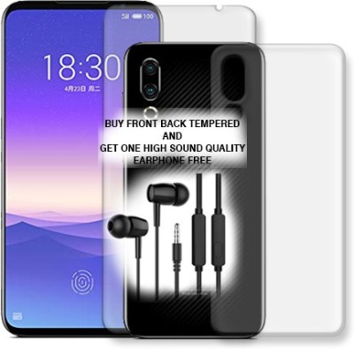 SOMTONE Front and Back Tempered Glass for Meizu 16s Pro FRONT BACK TEMPERED GLASS BUY AND GET EARPHONE FREE(Pack of 1)