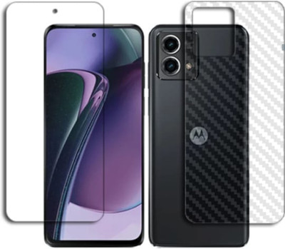 KHWABEEDA Front and Back Tempered Glass for MOTOROLA MOTO G STYLUS 5G FRONT AND BACK TEMPERED GLASS(Pack of 2)