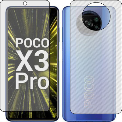 Fasheen Front and Back Tempered Glass for POCO X3 PRO(Pack of 2)