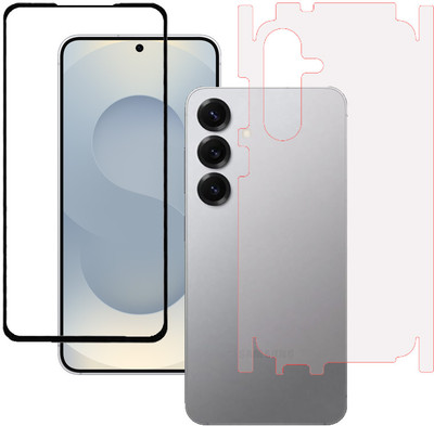 ECMERED Front and Back Tempered Glass for Samsung galaxy s25 5G, Samsung galaxy s25(Pack of 1)