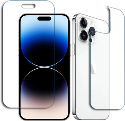 ARBAN Front and Back Tempered Glass for iPhone 14 Pro Max FRONT BACK(Pack of 1)