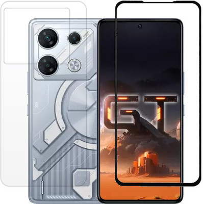 KMPERED Front and Back Tempered Glass for Infinix GT10 Pro(Pack of 2)