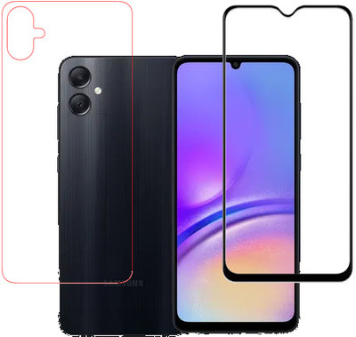HOBBYTRONICS Front and Back Tempered Glass for Samsung Galaxy A05(Pack of 1)