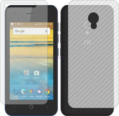Fasheen Front and Back Tempered Glass for ZTE BLADE L130 (Front Matte Finish & Back 3d Carbon Fiber)(Pack of 2)