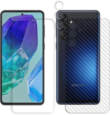 ARBAN Front and Back Tempered Glass for Samsung Galaxy M55 FRONTBACK AND CAMERA LENS SCREEN GUARD(Pack of 1)