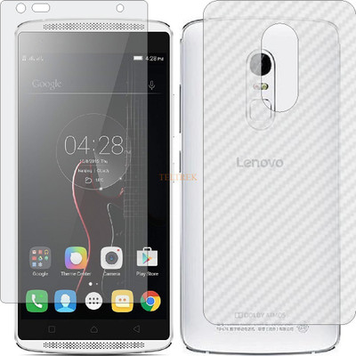 TELTREK Front and Back Tempered Glass for LENOVO X3A40 VIBE X3 (Front Matte Finish & Back 3d Carbon Fiber)(Pack of 2)