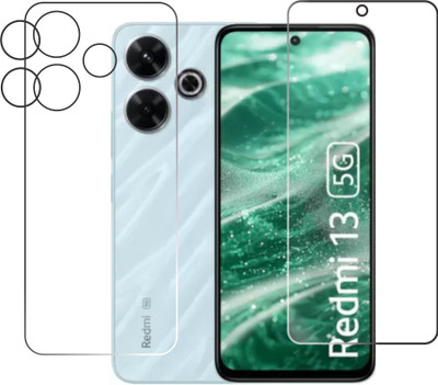 chakoor Front and Back Tempered Glass for Redmi 13 5G(Pack of 2)