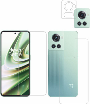 Vatsin Front and Back Tempered Glass for OnePlus 10R 5G(Pack of 3)