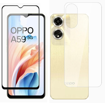 4 YARDS Front and Back Tempered Glass for Oppo A59 5G (D-Plus)(Pack of 1)