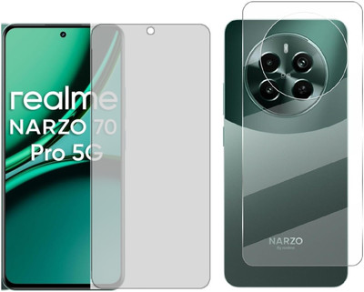 4 YARDS Front and Back Tempered Glass for Realme Narzo 70 Pro 5G (Matte Finish)(Pack of 1)