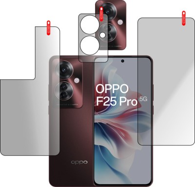 PONDRIK Front and Back Tempered Glass for OPPO F25 Pro 5G(Pack of 3)
