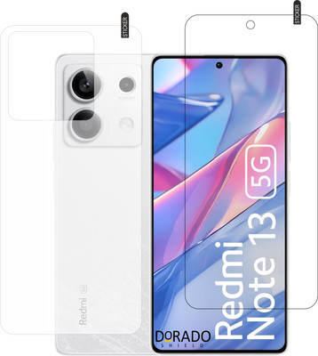 DORADO SHIELD Front and Back Tempered Glass for Xiaomi Redmi Note 13(Pack of 2)
