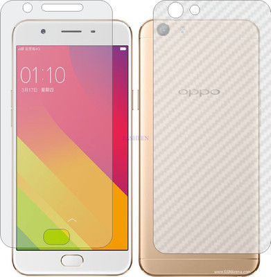Fasheen Front and Back Tempered Glass for OPPO A59S (Front Matte Finish & Back 3d Carbon Fiber)(Pack of 2)