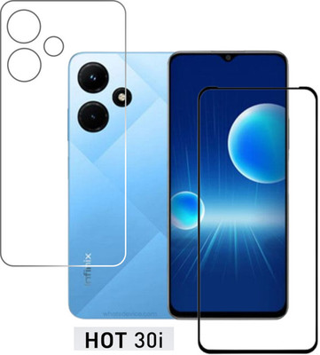 KANCHA Front and Back Tempered Glass for INFINIX HOT 30i(Pack of 2)