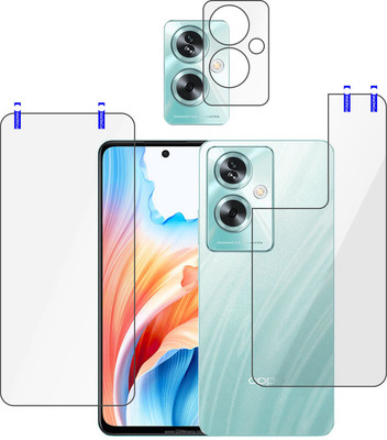 PONDRIK Front and Back Tempered Glass for OPPO A79 5G(Pack of 3)