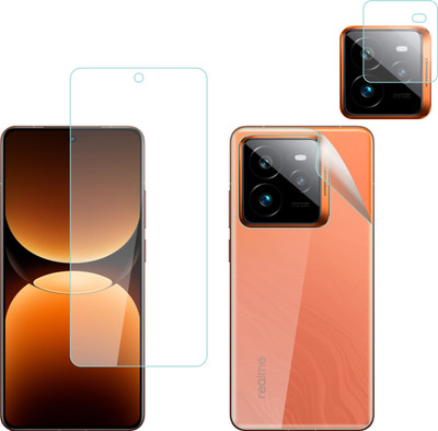 Vatsin Front and Back Tempered Glass for Realme GT7 Pro, Realme GT7 Pro [With Rear Camera Lens Guard](Pack of 3)