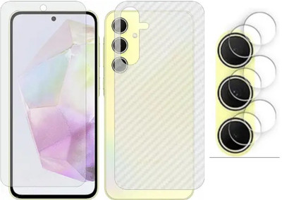 MUTAALI Front and Back Tempered Glass for Samsung Galaxy A35(Pack of 1)