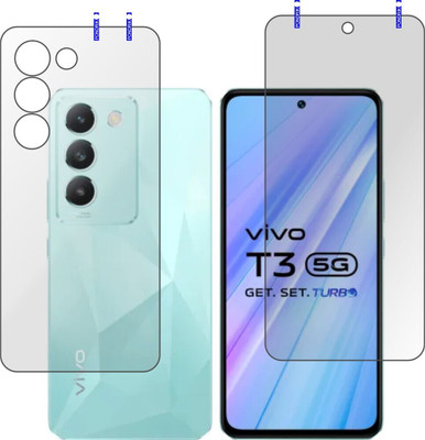 Cinzia Front and Back Tempered Glass for Vivo T3 5G(Pack of 2)