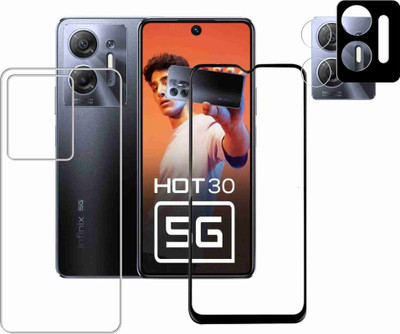 FINCH Front and Back Tempered Glass for INFINIX HOT 30 5G(Pack of 1)
