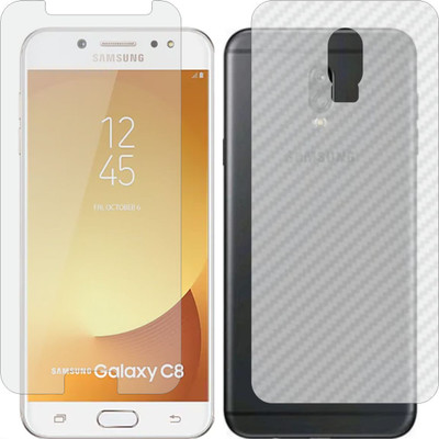 Fasheen Front and Back Tempered Glass for SAMSUNG GALAXY C8(Pack of 2)