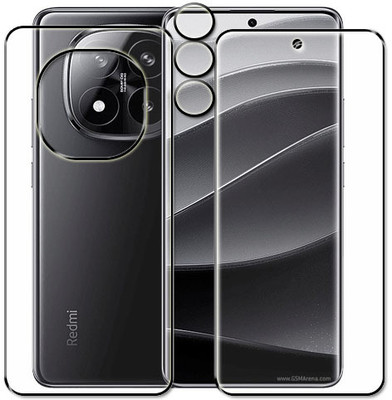 tombik Front and Back Tempered Glass for 71ad-Redmi Note 14 Pro+ fb,lens(Pack of 3)