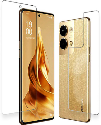ARBAN Front and Back Tempered Glass for Oppo Reno9 Pro FRONT BACK(Pack of 1)