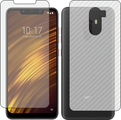 MOBART Front and Back Tempered Glass for POCO F1(Pack of 2)