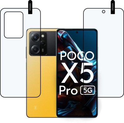 MOBKAVACH Front and Back Tempered Glass for Poco X5 Pro 5G(Pack of 2)