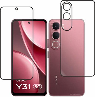 chakoor Front and Back Tempered Glass for vivo Y31 5G(Pack of 3)