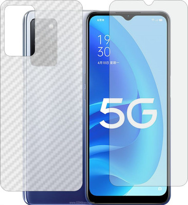 MOBART Front and Back Tempered Glass for OPPO A55 S 5G(Pack of 2)