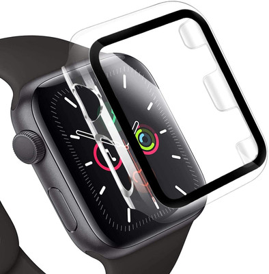 RALGUAT Tempered Glass Guard for Apple Watch Series 3/2/1 38mm,Full Defense Coverage with Tempered Glass Cover for iWatch 38mm Women Men [Clear](Pack of 1)