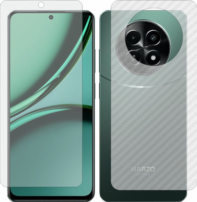 Mobling Front and Back Tempered Glass for Realme Narzo 70x 5G(Pack of 2)