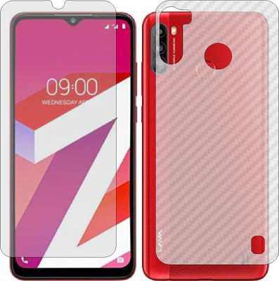 MOBART Front and Back Tempered Glass for LAVA Z4(Pack of 2)