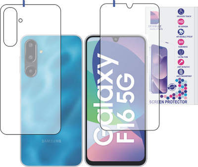 DESIBUZZ Front and Back Tempered Glass for SAMSUNG Galaxy F16 5G(Pack of 2)
