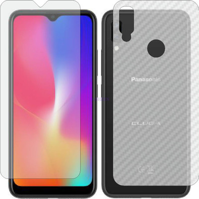 Fasheen Front and Back Tempered Glass for PANASONIC RAY 610 (Front Matte Finish & Back 3d Carbon Fiber)(Pack of 2)