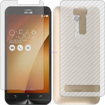 Fasheen Front and Back Tempered Glass for ASUS ZENFONE GO 5 (Front Matte Finish & Back 3d Carbon Fiber)(Pack of 2)