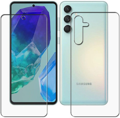 Olonga Front and Back Tempered Glass for Samsung Galaxy M55 5G, M55 5G, Galaxy M55, M55 5G Galaxy Samsung(Pack of 2)