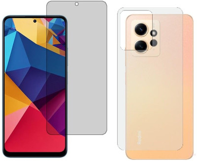 4 YARDS Front and Back Tempered Glass for REDMI NOTE 12 4G (Matte Finish)(Pack of 1)