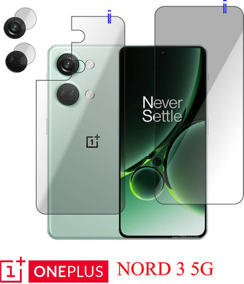 Cinzia Front and Back Tempered Glass for OnePlus Nord 3 5G(Pack of 3)