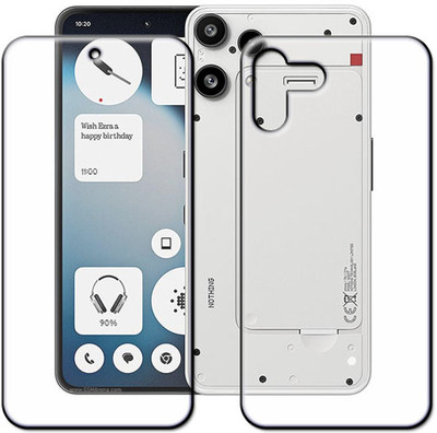 tombik Front and Back Tempered Glass for 24cm-Nothing Phone 3a Lite-fb(Pack of 2)