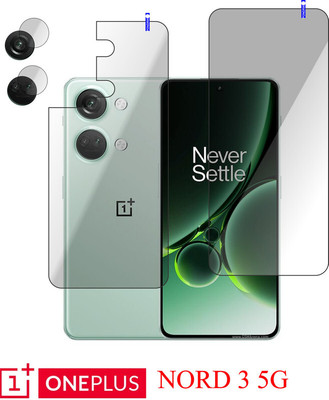 Cinzia Front and Back Tempered Glass for OnePlus Nord 3 5G(Pack of 3)